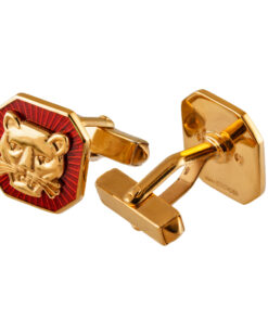 TOYECC - Goldsmiths Gold-Plated Silver Vitreous Enamel Cufflinks | T-Bar