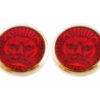 TOYECC - Goldsmiths Gold-Plated Sterling Silver Earrings | Red