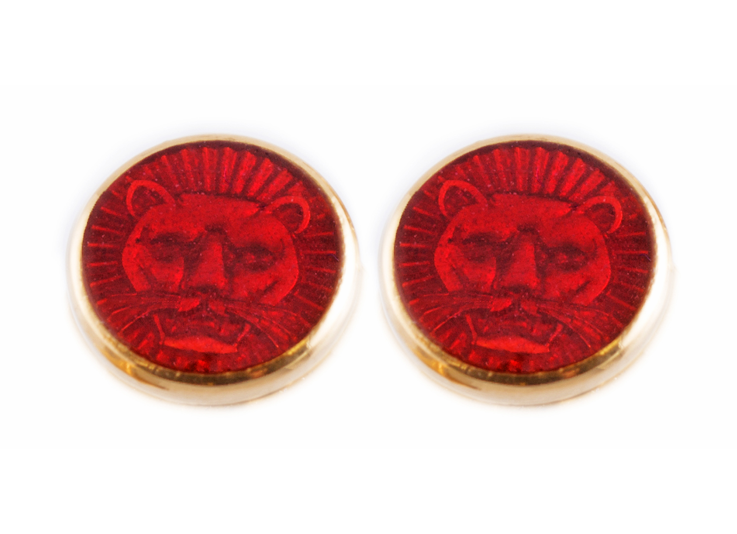 TOYECC - Goldsmiths Gold-Plated Sterling Silver Earrings | Red