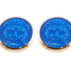 TOYECC - Goldsmiths Gold-Plated Sterling Silver Earrings | Blue