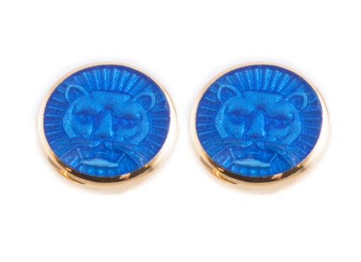 TOYECC - Goldsmiths Gold-Plated Sterling Silver Earrings | Blue