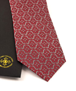 TOYECC - Order of the British Empire (OBE) Woven Silk Tie | Maroon