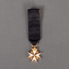 St John Knight Of Justice Miniature Brooch Mounted Medal