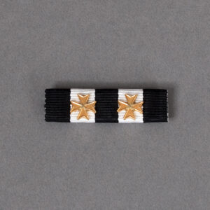 Order of St John 37 Year Service Medal Ribbon Sew On Buckram Bar