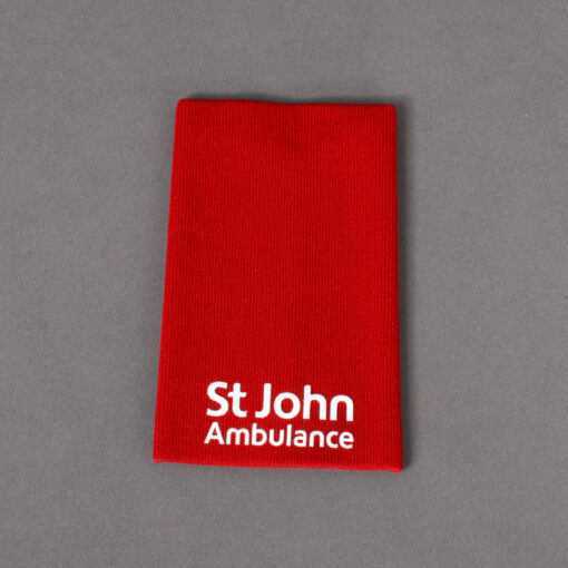 TOYECC - St John Ambulance Non Ranked Plain Rank Slide Red