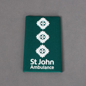 TOYECC - St John Ambulance Officer Grade 4 Rank Slide Green