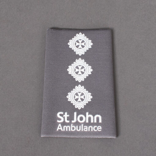 TOYECC - St John Ambulance Officer Grade 4 Rank Slide Grey