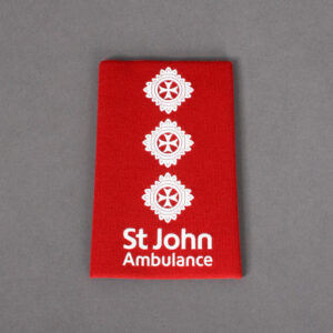 TOYECC - St John Ambulance Officer Grade 4 Rank Slide Red